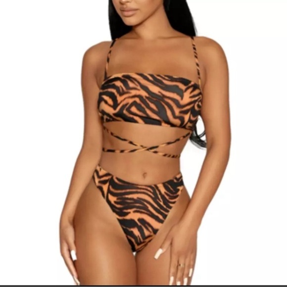 naked wardrobe Other - NAKED WARDROBE 2 piece bathing suit size L